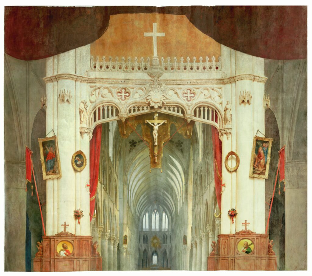 Peinture de l'église Saint-Gervais - Agrandir l'image, fenêtre modale