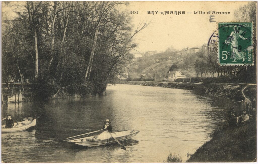 L’île d’Amour. Carte postale. [1900] - Agrandir l'image, fenêtre modale