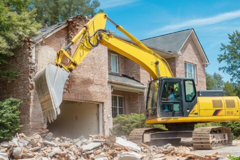 Démolition d'une maison
