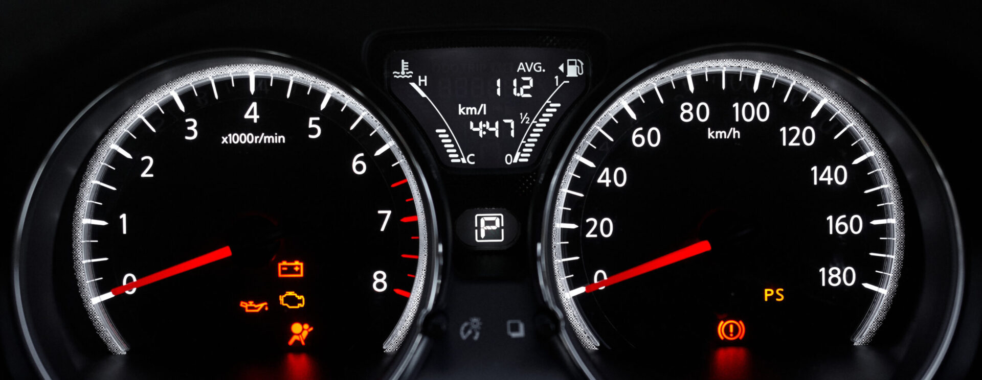 Compteur vitesse voiture