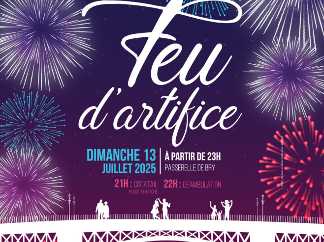 Affiche du feu d'artifice 2025