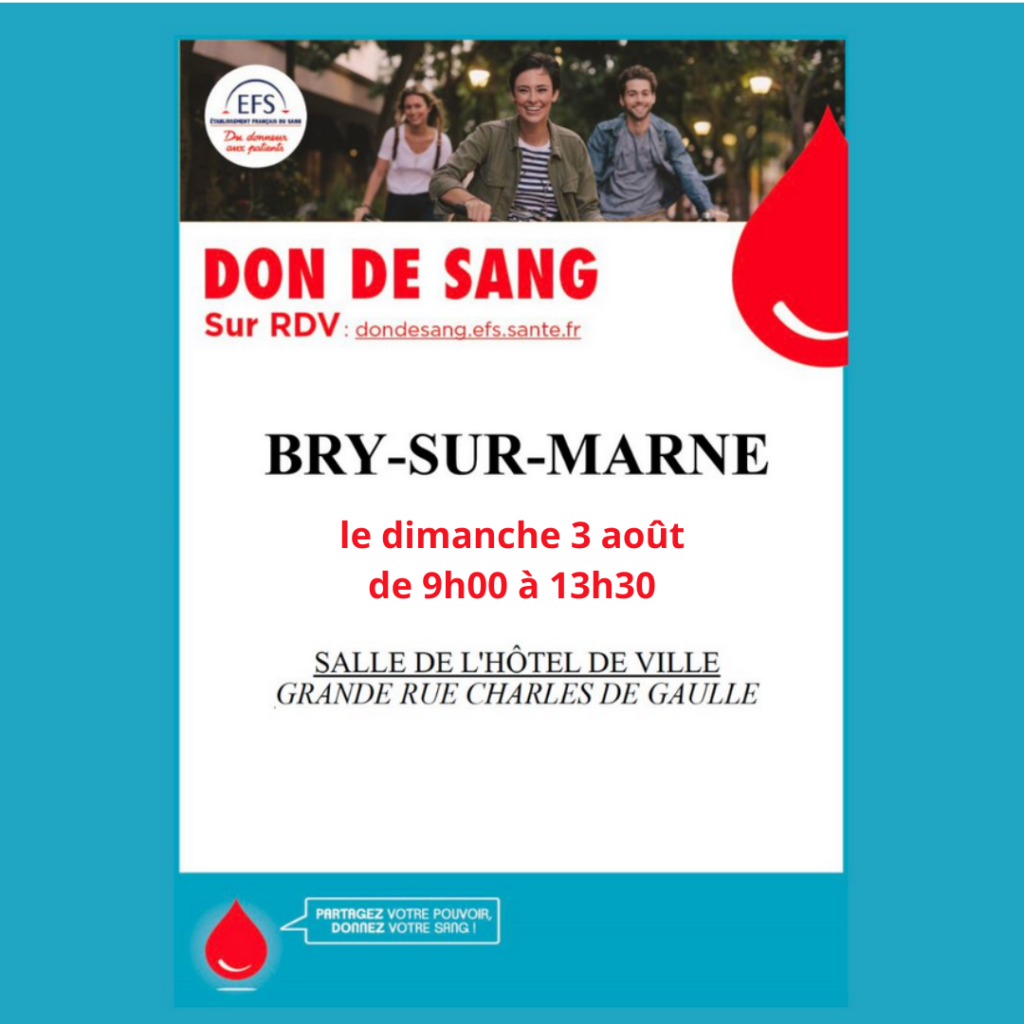 Affiche d'un don du sang. - Agrandir l'image, fenêtre modale