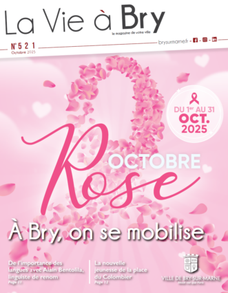 Une de magazine de La vie à Bry du mois d'octobre