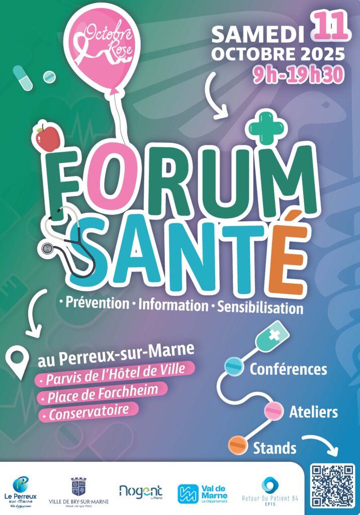 Affiche du forum de santé intercommunal - Agrandir l'image, fenêtre modale