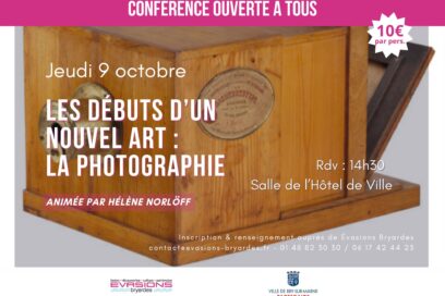 Affiche de la conférence sur la photographie - Agrandir l'image, fenêtre modale