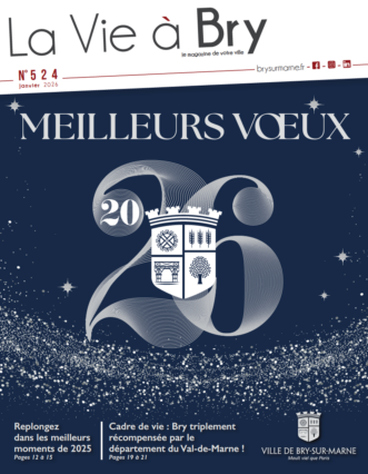 Première de couverture du magazine La Vie à Bry de janvier